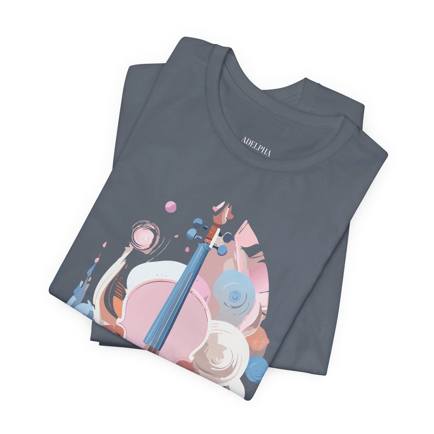 Music T Shirt Unisex Graphic Tee Vintage Inspired Artwork By Adelpha Short Sleeve