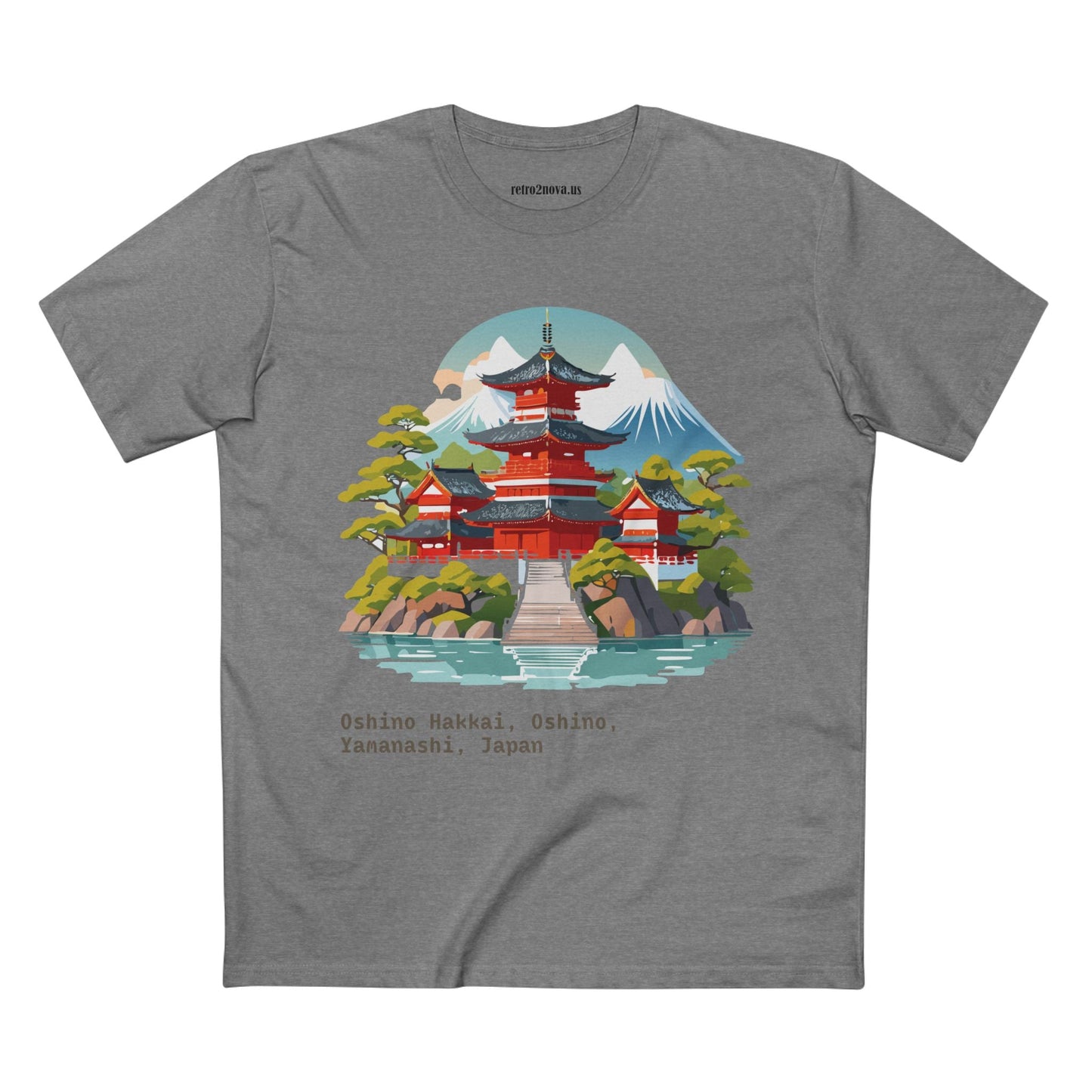 Retro2Nova Unisex Japan Shirt Travel Shirt TT30 Premium Cotton Tee With Original Art Design