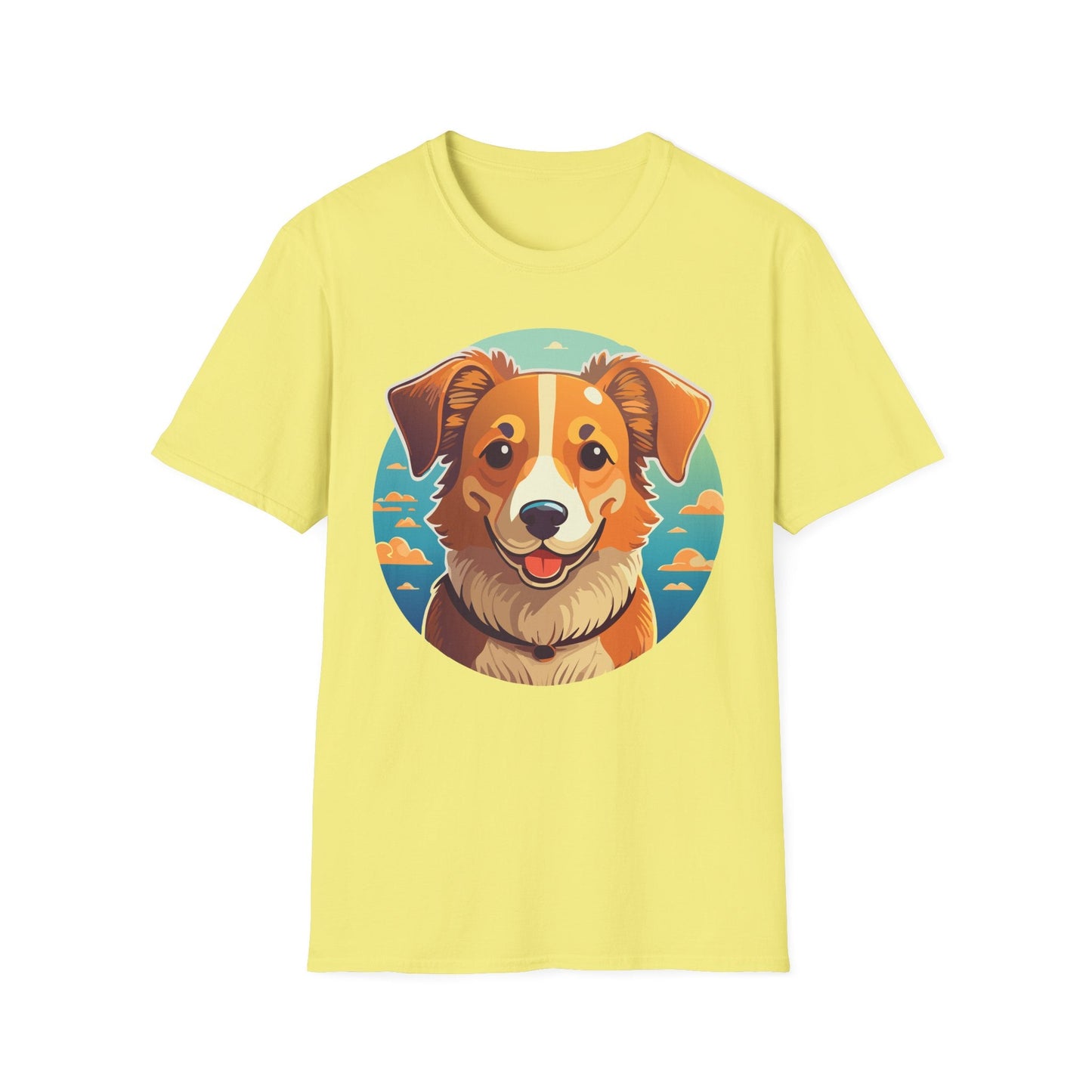 Dog Shirt Unisex Animal Tee One Hundred Percent Cotton Softstyle Gildan 64000