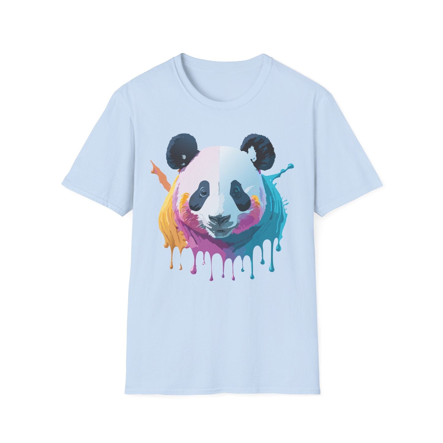 Panda Shirt Unisex T Shirt Softstyle Gildan 64000 100 Percent Ring Spun Cotton Animal Tee