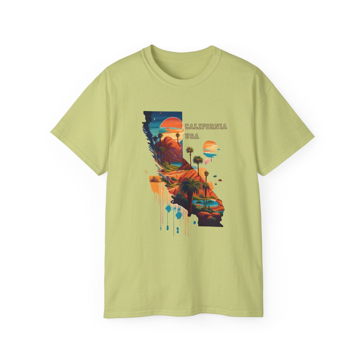 California Graphic Unisex Cotton T‑Shirt 2