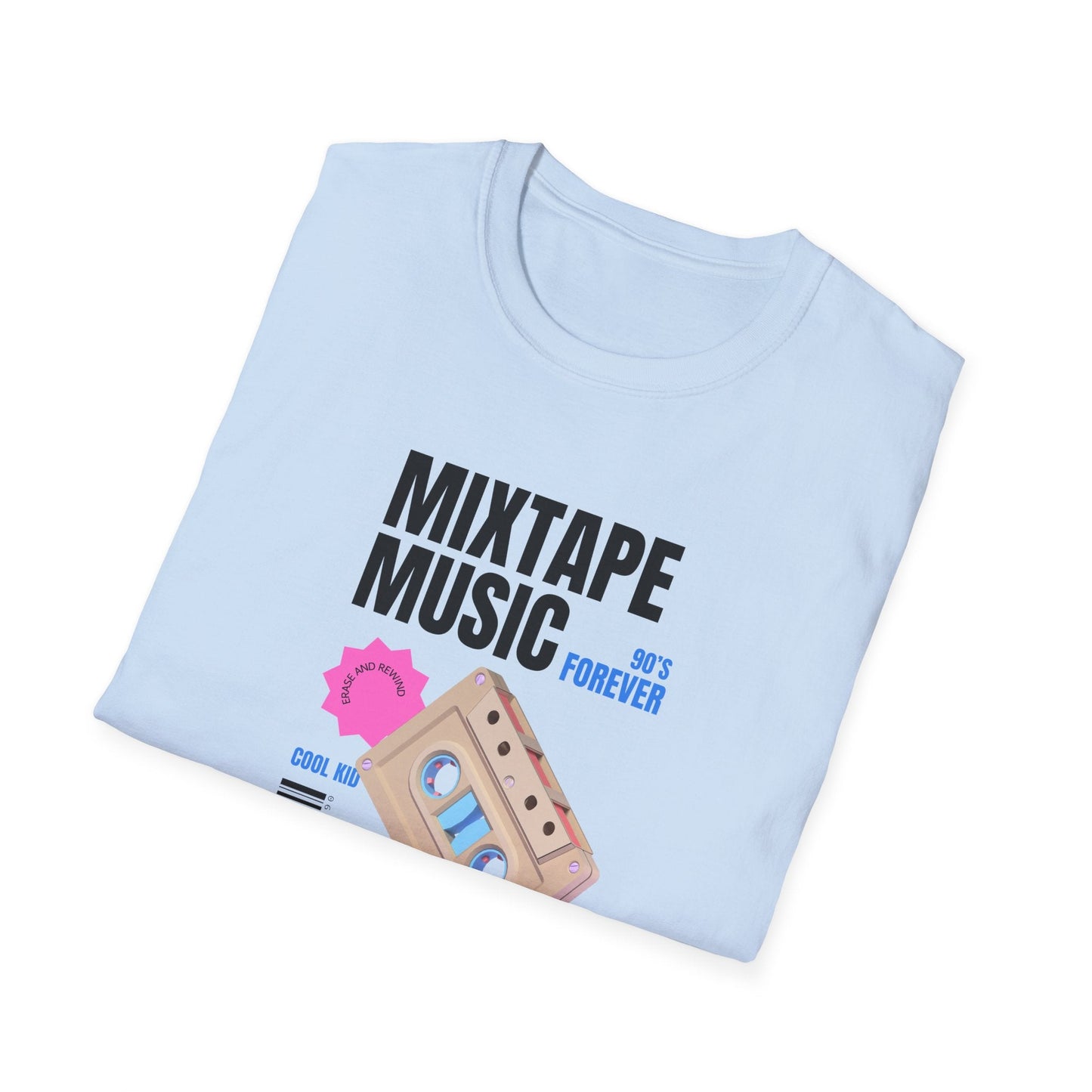 Mixtape Music Vintage Cassette T-Shirt Unisex Cotton Retro Audio Graphic Tee