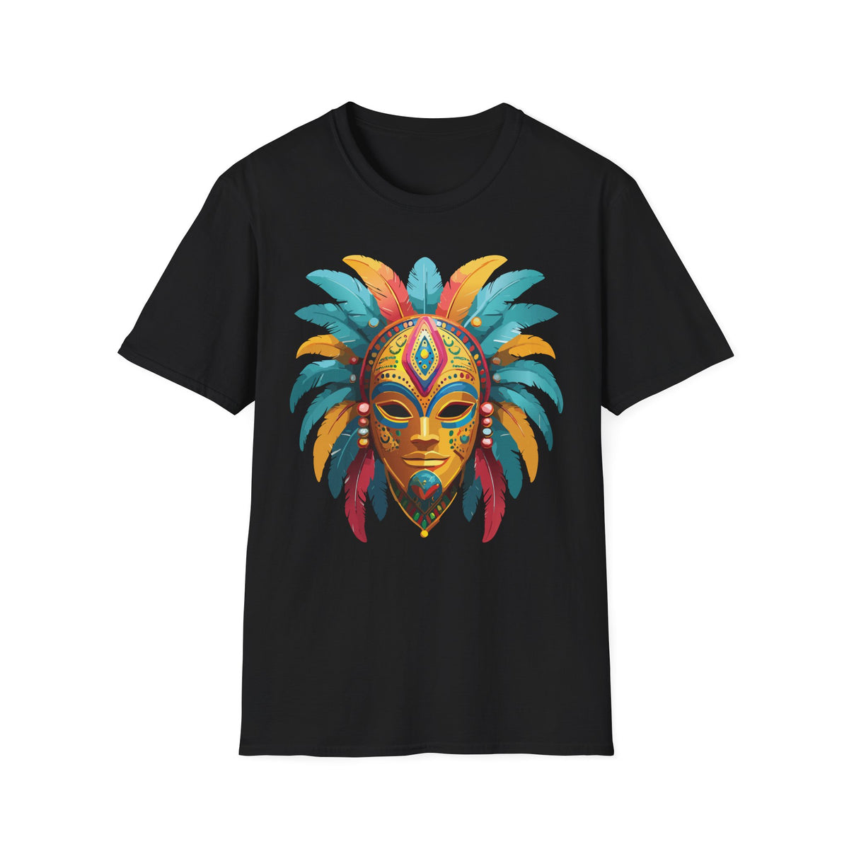 Mask Masquerade Carnival Graphic Tee Gildan Unisex 100 Cotton Tee Shirt h33