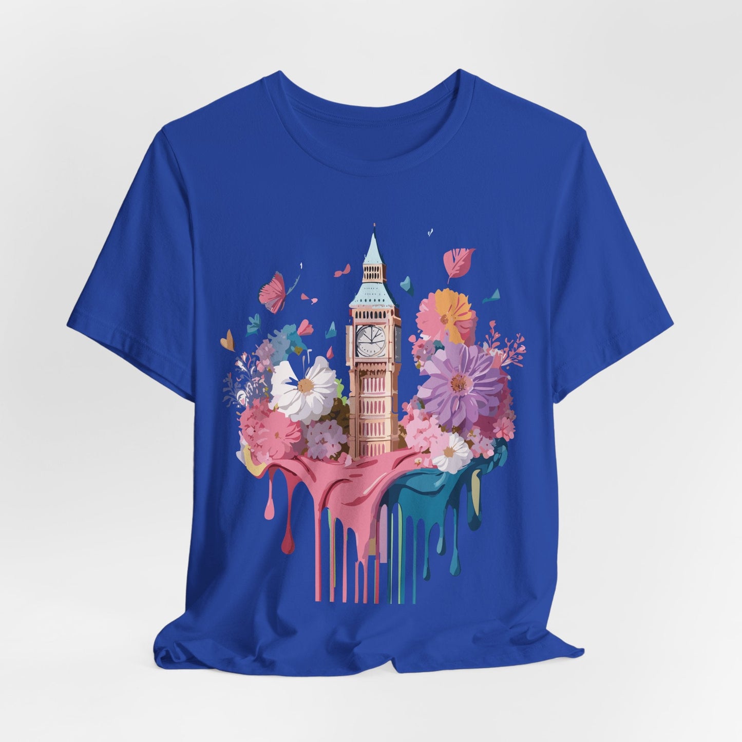London Tourist Unisex Graphic Tee Vintage Inspired Art Jersey Short Sleeve