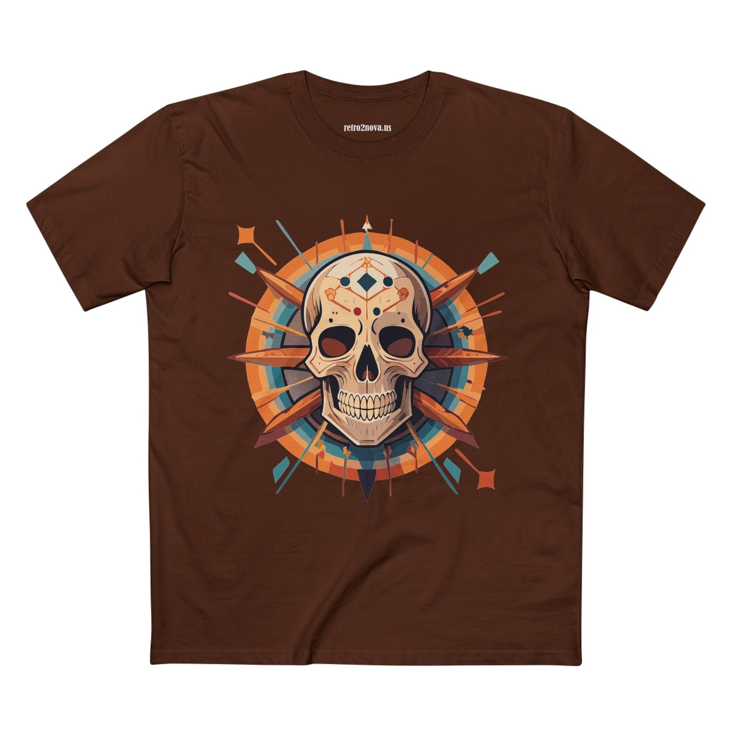 Skull And Skeleton Shirt SS20 Unisex Premium Cotton Tee With Original Art Design Retro2Nova