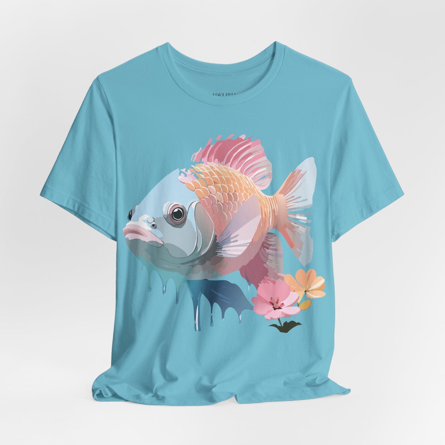 Fish Graphic Unisex 100 Cotton Vintage Artwork Tee 1