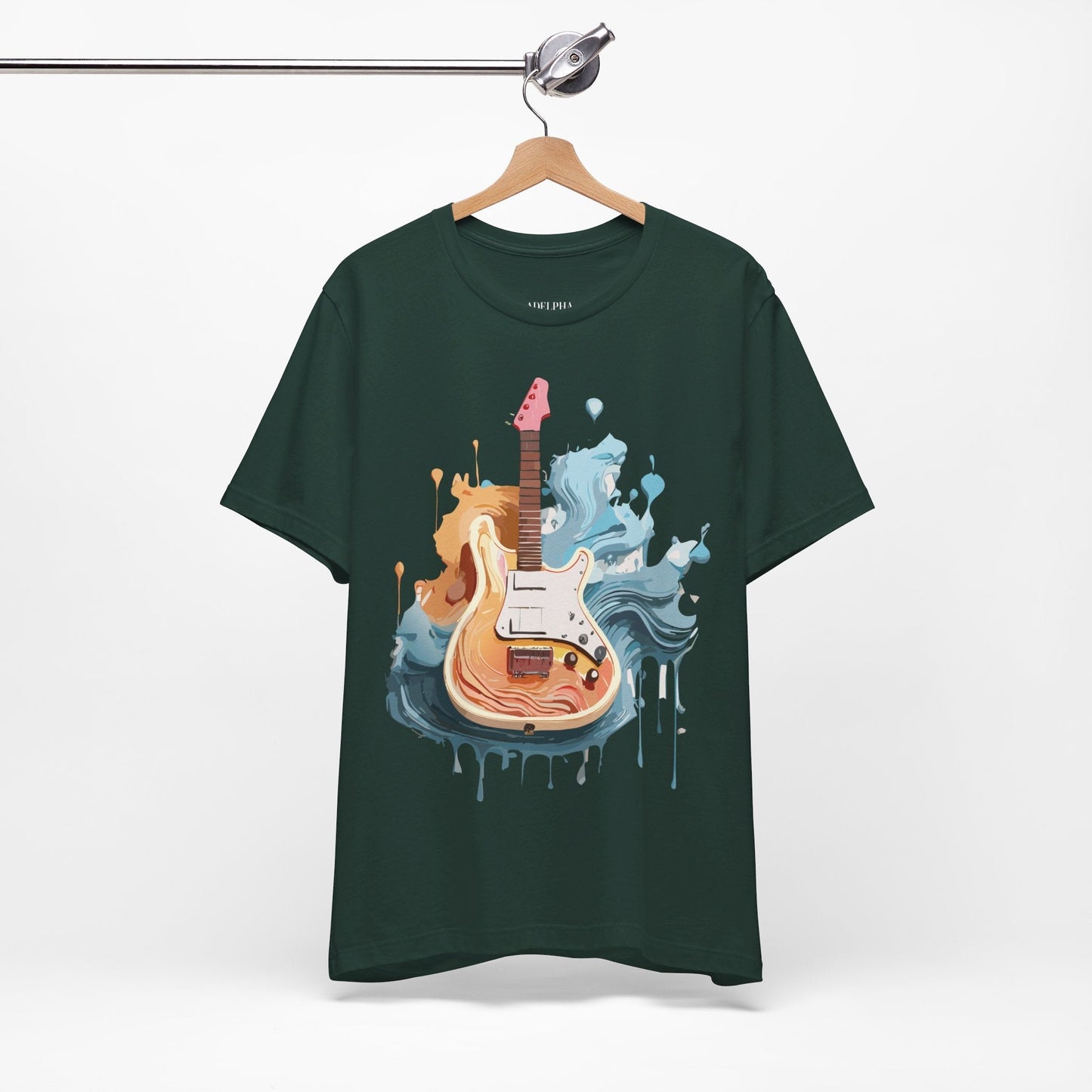 Music T Shirt Graphic Tee Unisex Short Sleeve Vintage Inspired Artwork Adelpha Collection