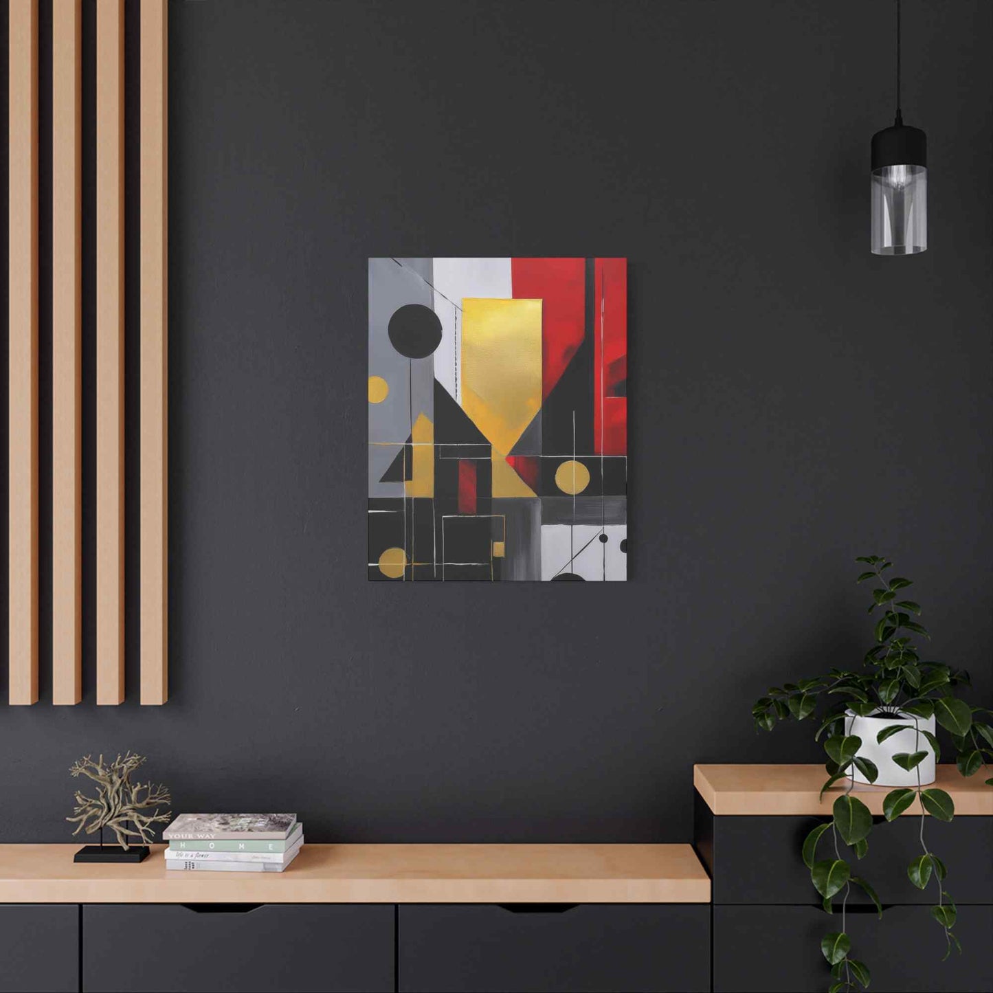 Red Abstract Painting Print Canvas 20x24,20x30,24x30, 24x32,24x36,30x40, 32x48,36x48,40x60 Pine-Wood Inner Frame ABS-22