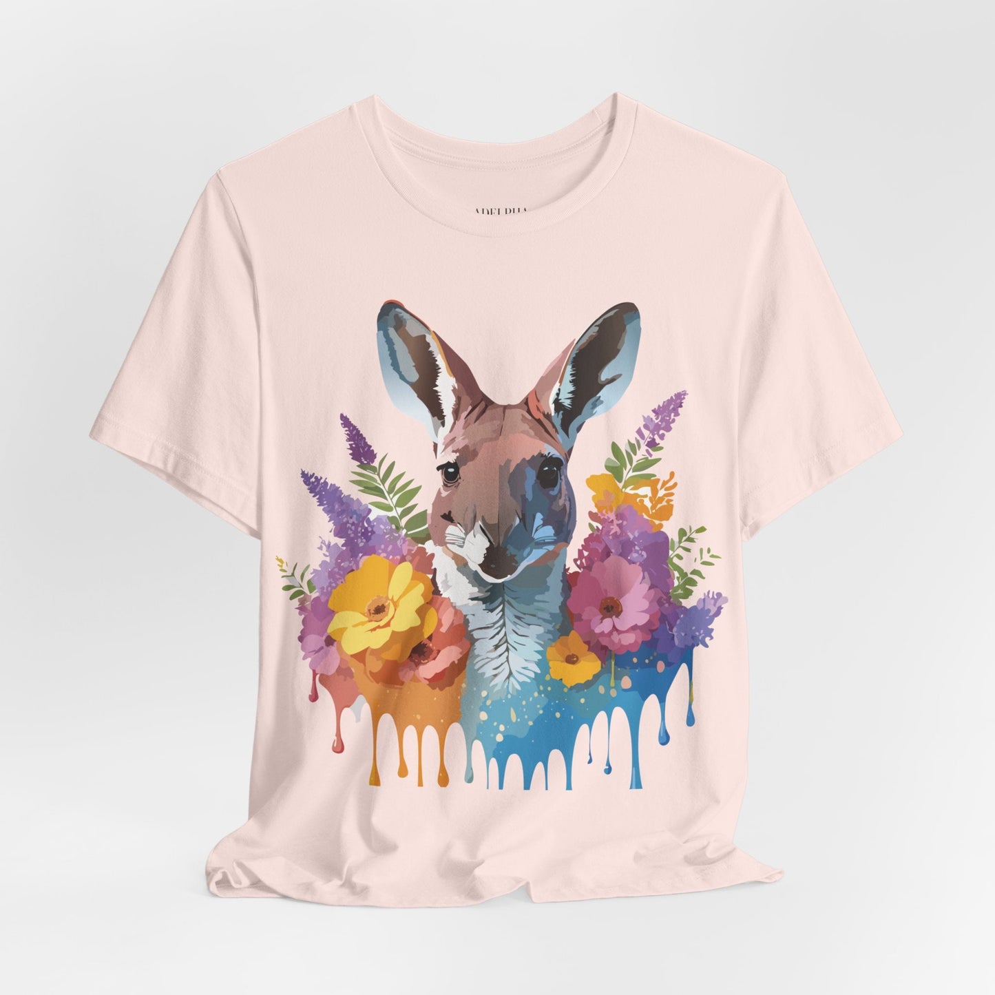 Kangaroo Graphic Unisex 100 Cotton Vintage Animal Artwork Tee 8