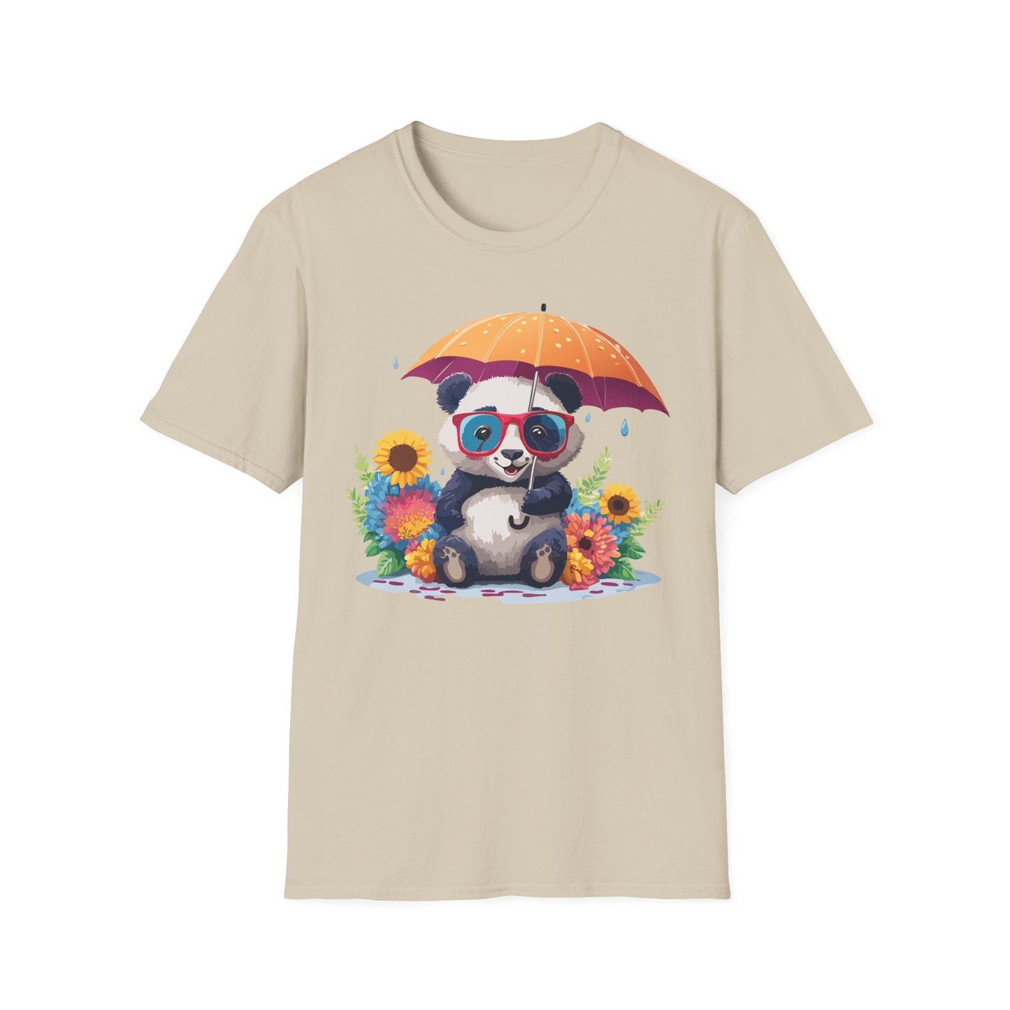 Panda Shirt Unisex Panda Tee Animal Graphic T Shirt Softstyle 64000 Cotton Breathable Everyday
