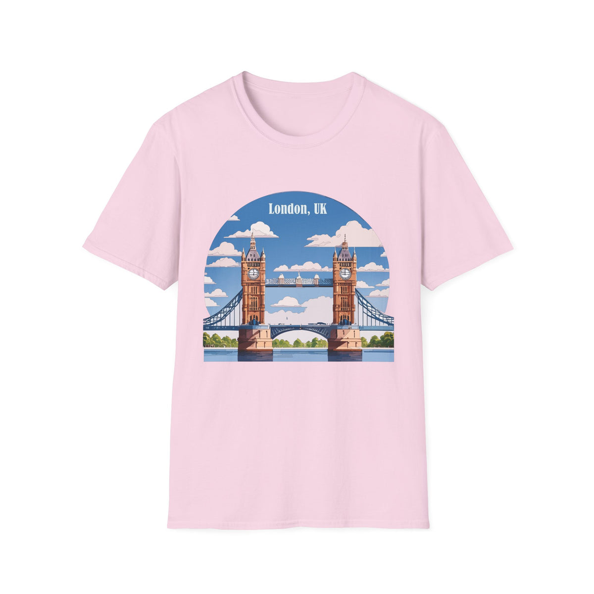 London Tower Bridge Illustration T-Shirt | London, UK skyline tee
