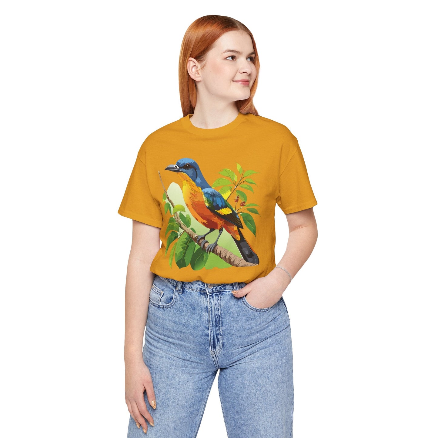 Unisex Animal Design Tee Shirt With Wildlife Graphics For Casual Everyday Wear And Comfort
