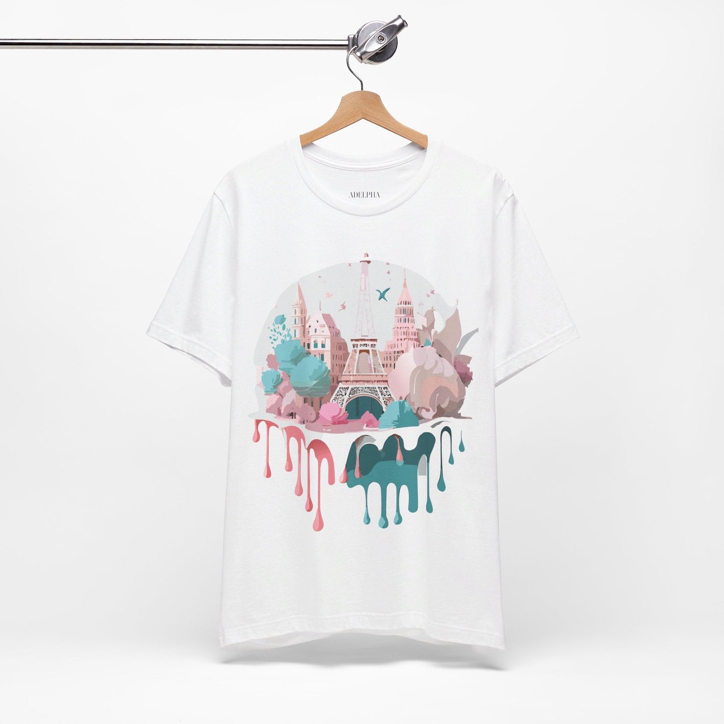 Paris Graphic Tee Unisex Premium Adelpha Art Design Vintage Inspired Short Sleeve Shirt