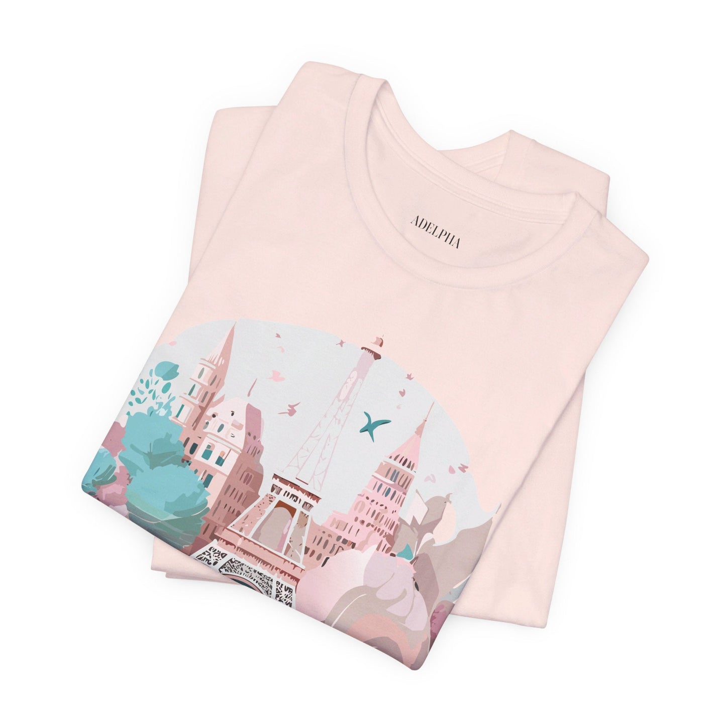 Paris Graphic Tee Unisex Premium Adelpha Art Design Vintage Inspired Short Sleeve Shirt