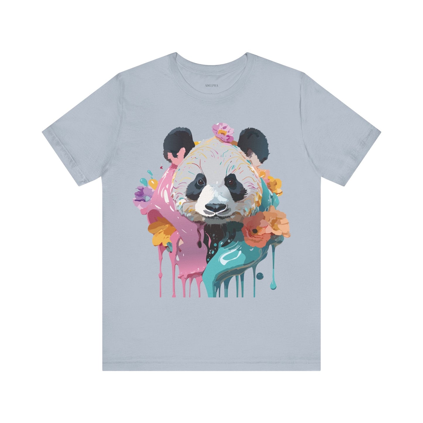 Panda Premium Graphic Tee Unisex Jersey Short Sleeve By Adelpha Vintage Inspired Artwork