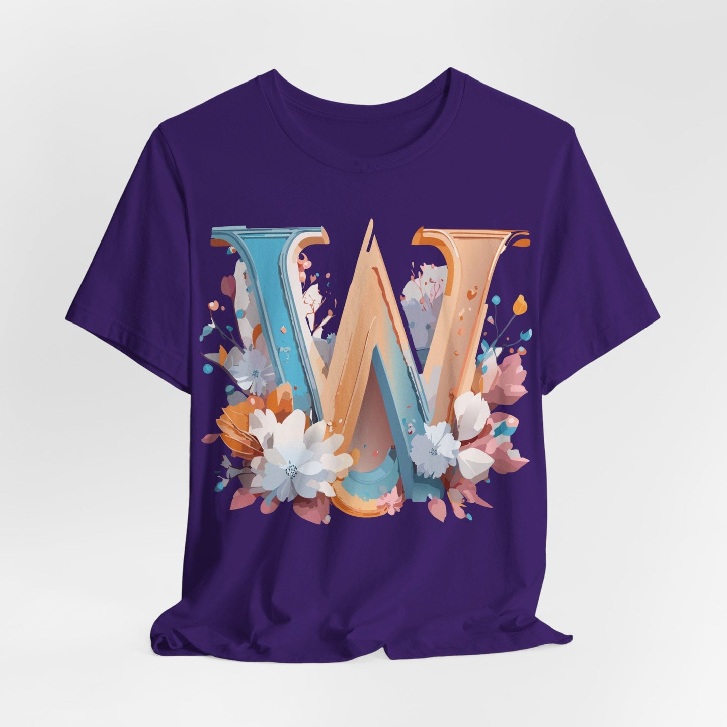 Letter W Shirt Unisex Graphic Tee By Adelpha Featuring Vintage Artwork For Everyday Casual Wear