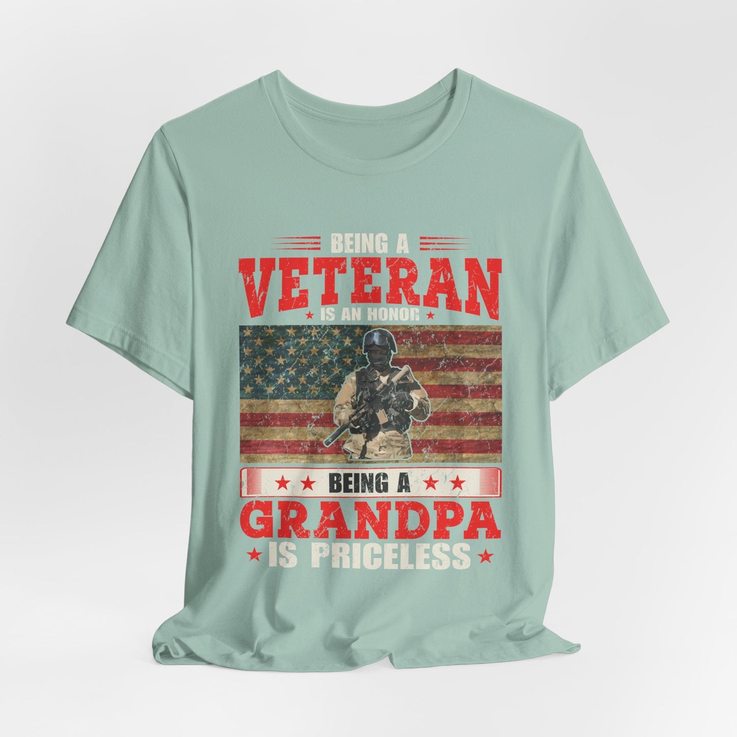 Army Veteran Patriotic Graphic Design Unisex Cotton T-Shirt v34