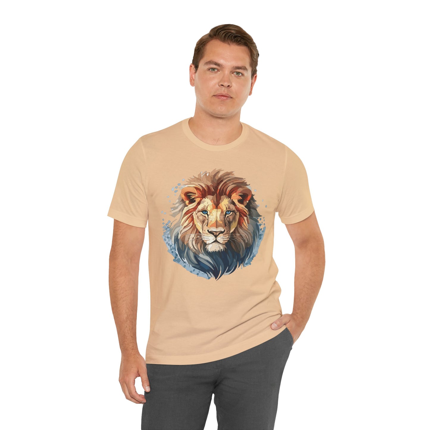 Lion Shirt, Animal Shirt, T-Shirt with Lion, Art Design Tee, Animal Tees, Safari T-Shirt 12