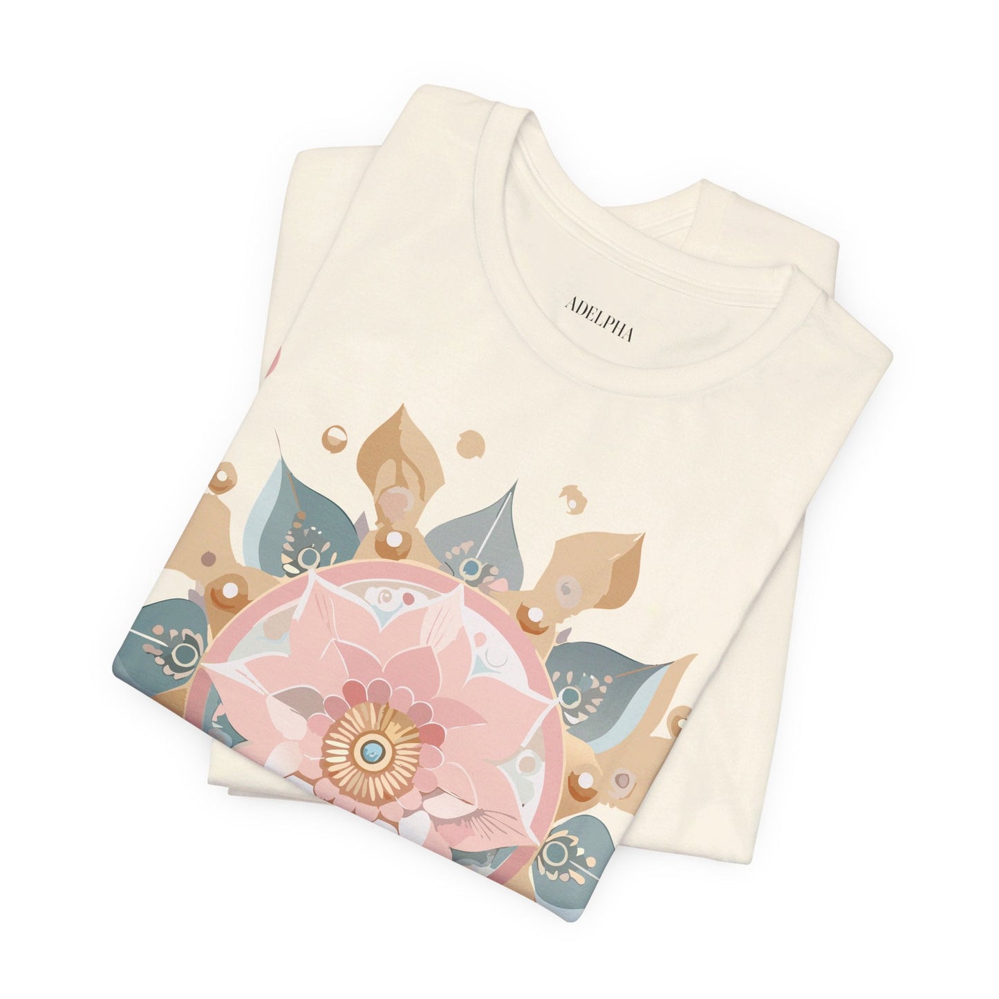 Mandala Shirt Unisex Graphic Tee By Adelpha With Vintage Inspired Artwork Short Sleeve Jersey