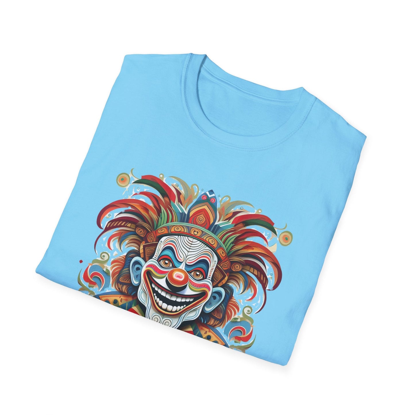 Clown Shirt Unisex Tee Funny Man Circus Shirt Scary Man Tee Gildan Softstyle 64000