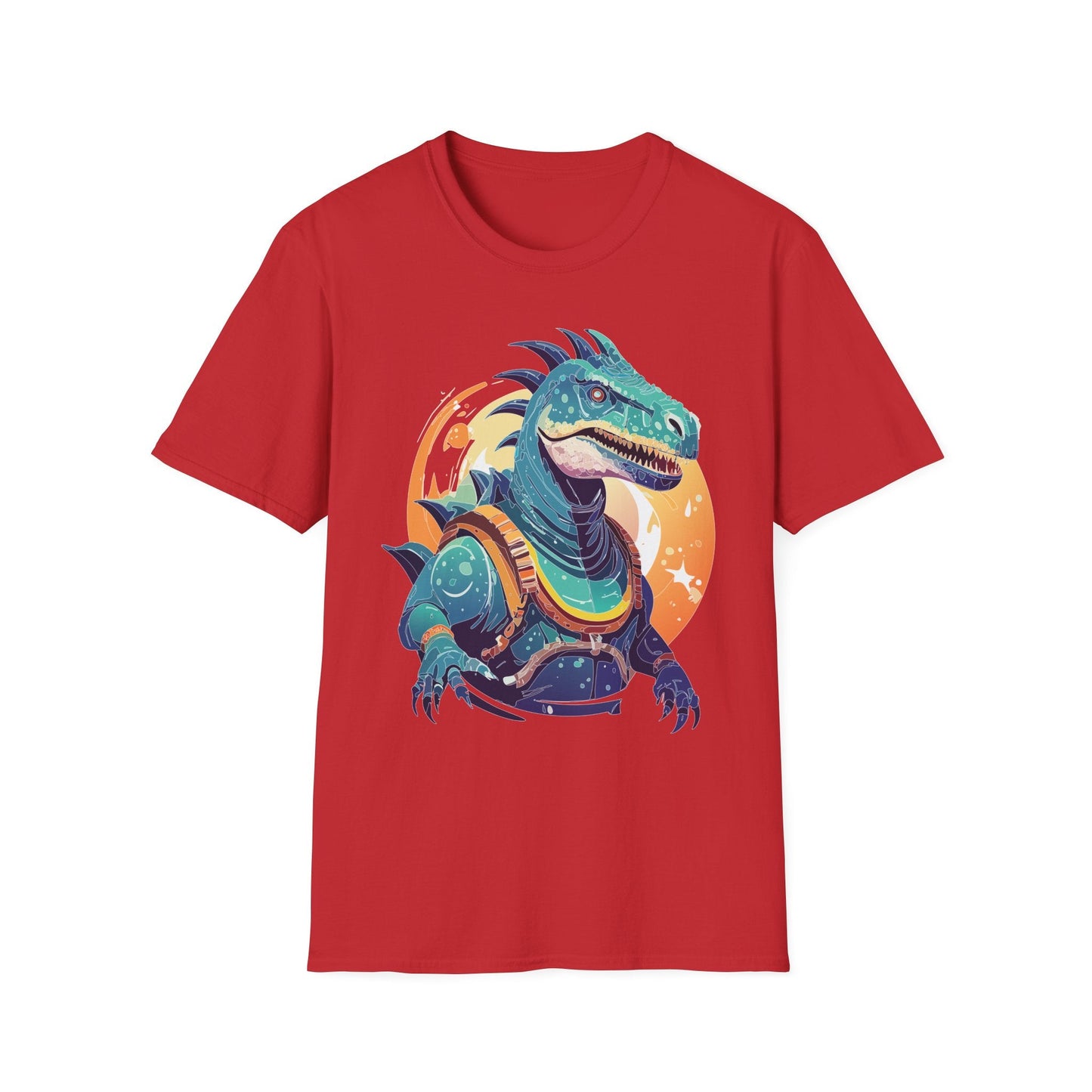 Alien Graphic Unisex Cotton Softstyle UFO Artwork Tee 17