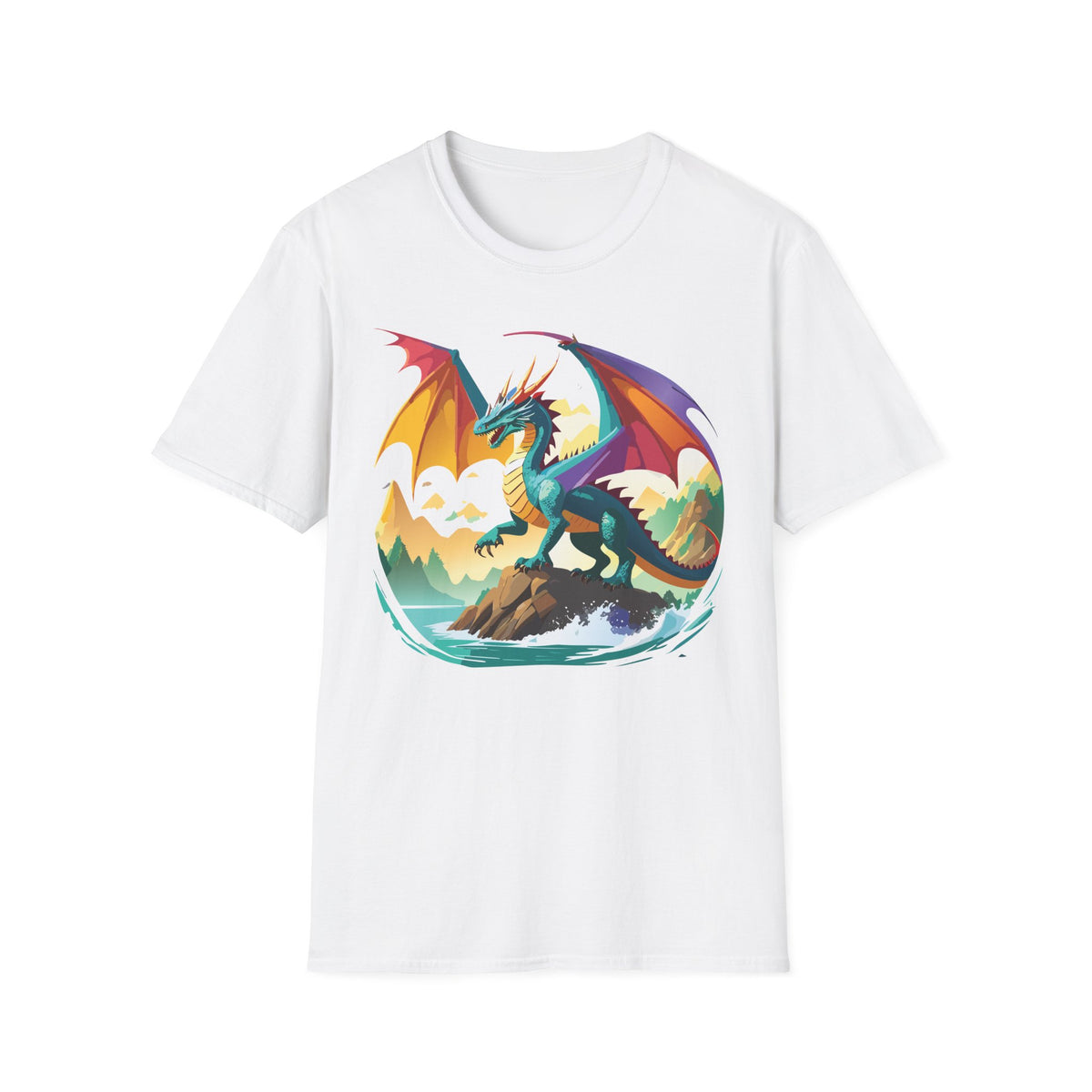 Dragon Graphic Tee Gildan Unisex 100 Cotton Tee Shirt with Animals Design h16