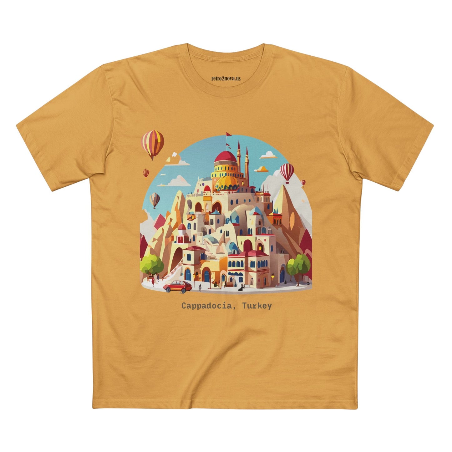 Cappadocia Travel Shirt Unisex Premium Cotton Art Tee From Retro2Nova TT 52 Collection