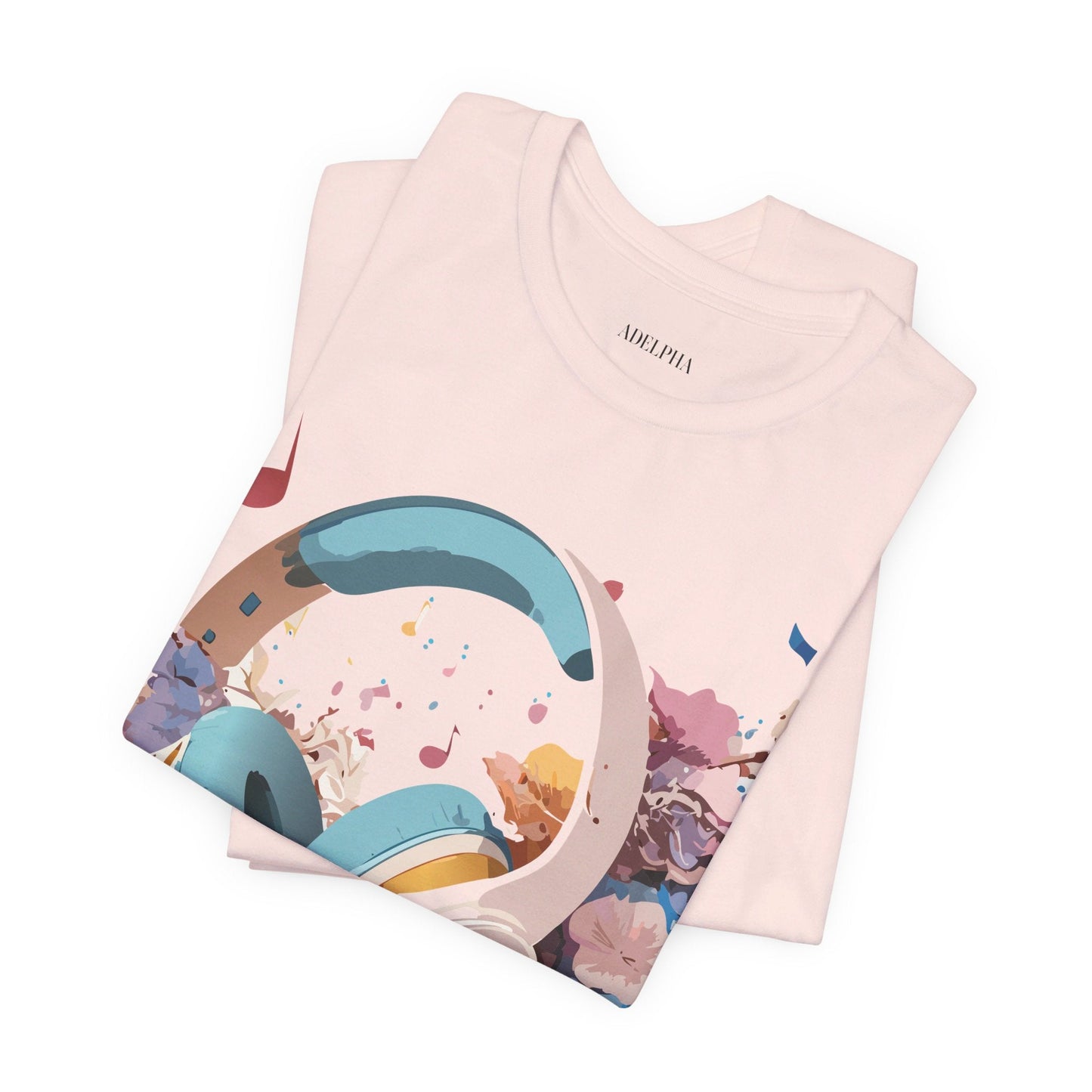Unisex Graphic Tee Adelpha Art Design Vintage Music Inspired Short Sleeve Jersey Premium