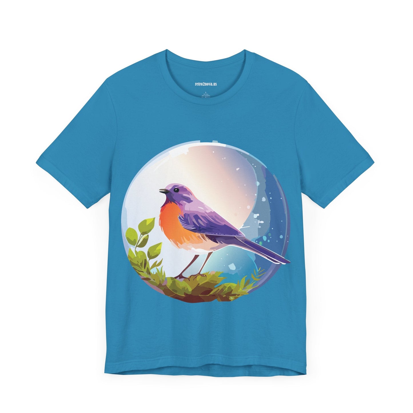 Unisex Animals And Bird Shirt Graphic Cotton T Shirt With Original Retro2Nova Art Premium Short Sleeve Tee