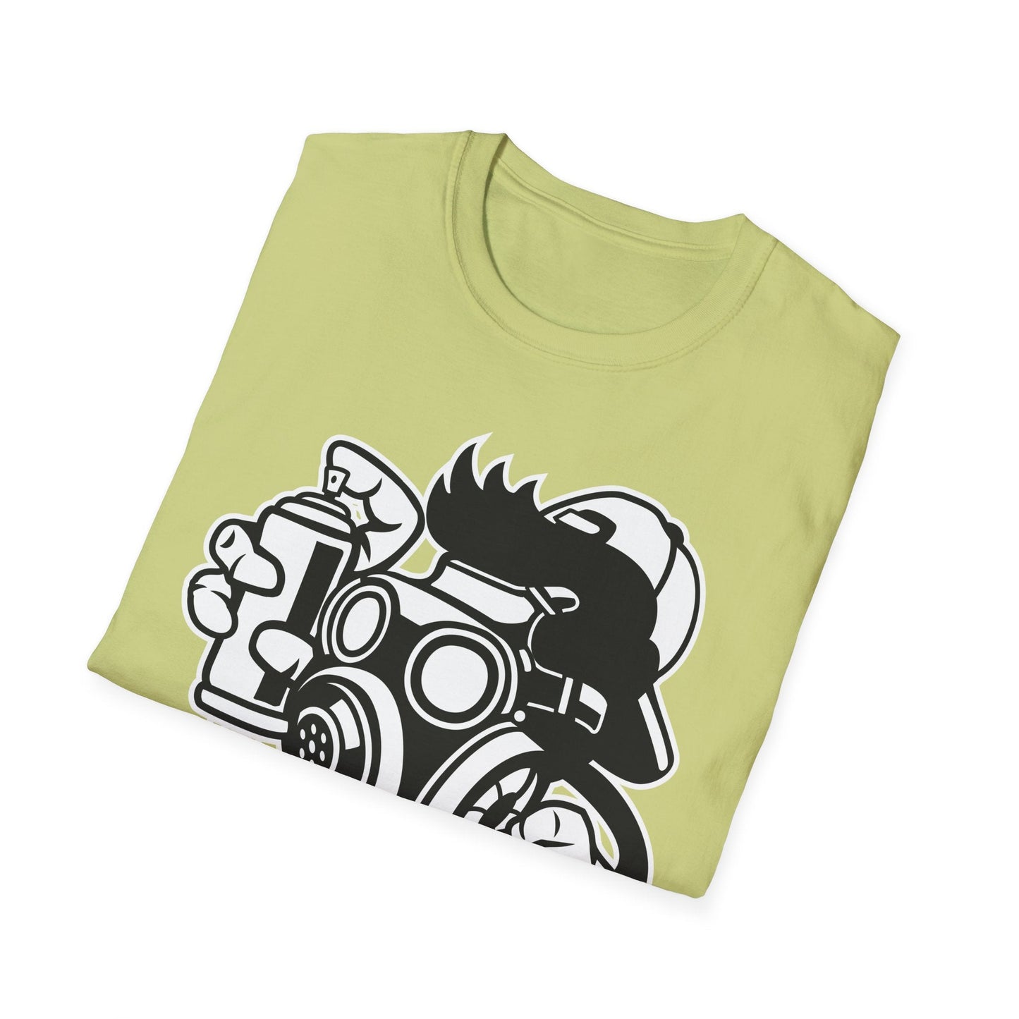 Cartoon T Shirt Unisex Animation Tee Funny Art Design Gildan Softstyle 64000 Ring Spun Cotton