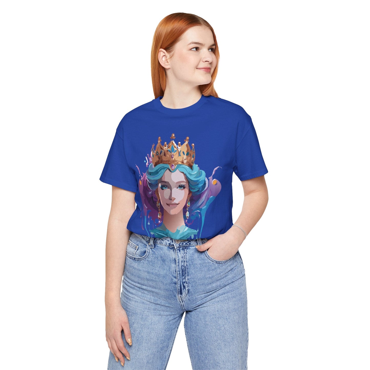 Queen Woman Portrait Graphic Unisex 100 Cotton Vintage Artwork Tee 1