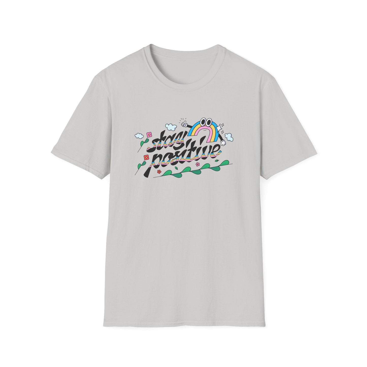 Positive Slogan T Shirts Unisex Softstyle Tee With Positive Words And Good Quotes Gildan 64000