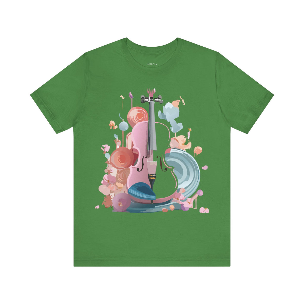 Music Graphic Unisex Cotton Bella+Canvas Tee with Art Design m108