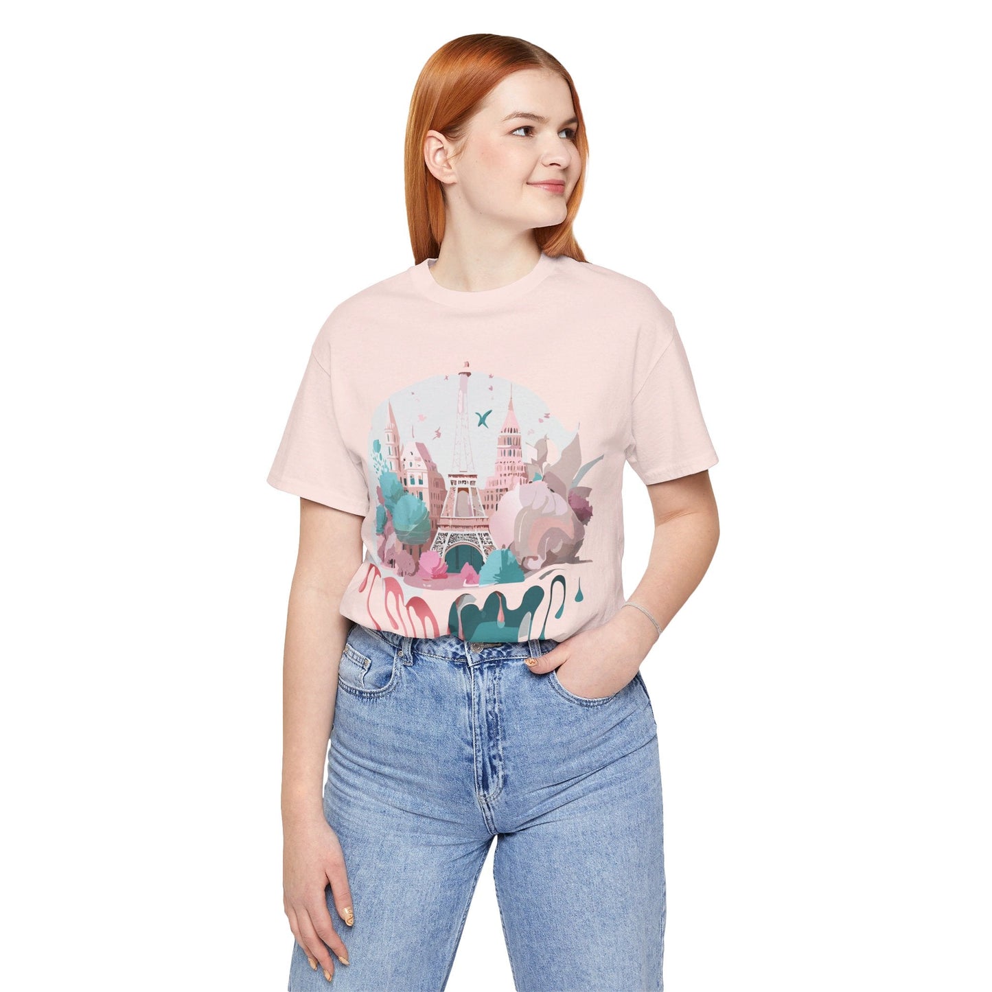 Paris Graphic Tee Unisex Premium Adelpha Art Design Vintage Inspired Short Sleeve Shirt