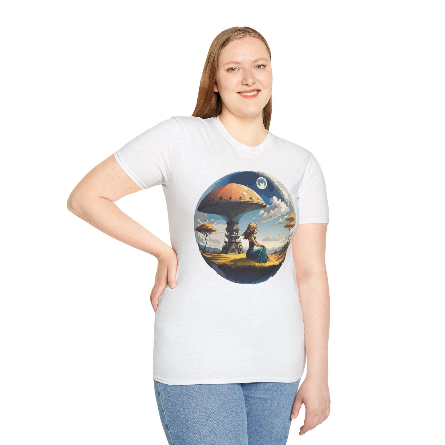 Womens Graphic T Shirts Art Design Shirt Softstyle Short Sleeve Cotton Tee Premium Quality