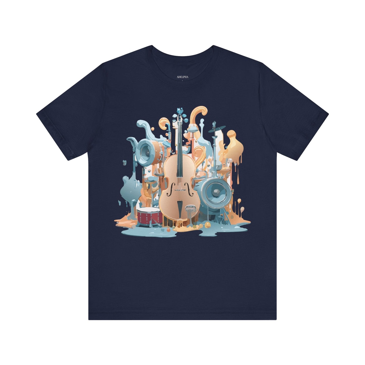 Adelpha Music Graphic T Shirt Unisex Jersey Short Sleeve Vintage Inspired Art Tee