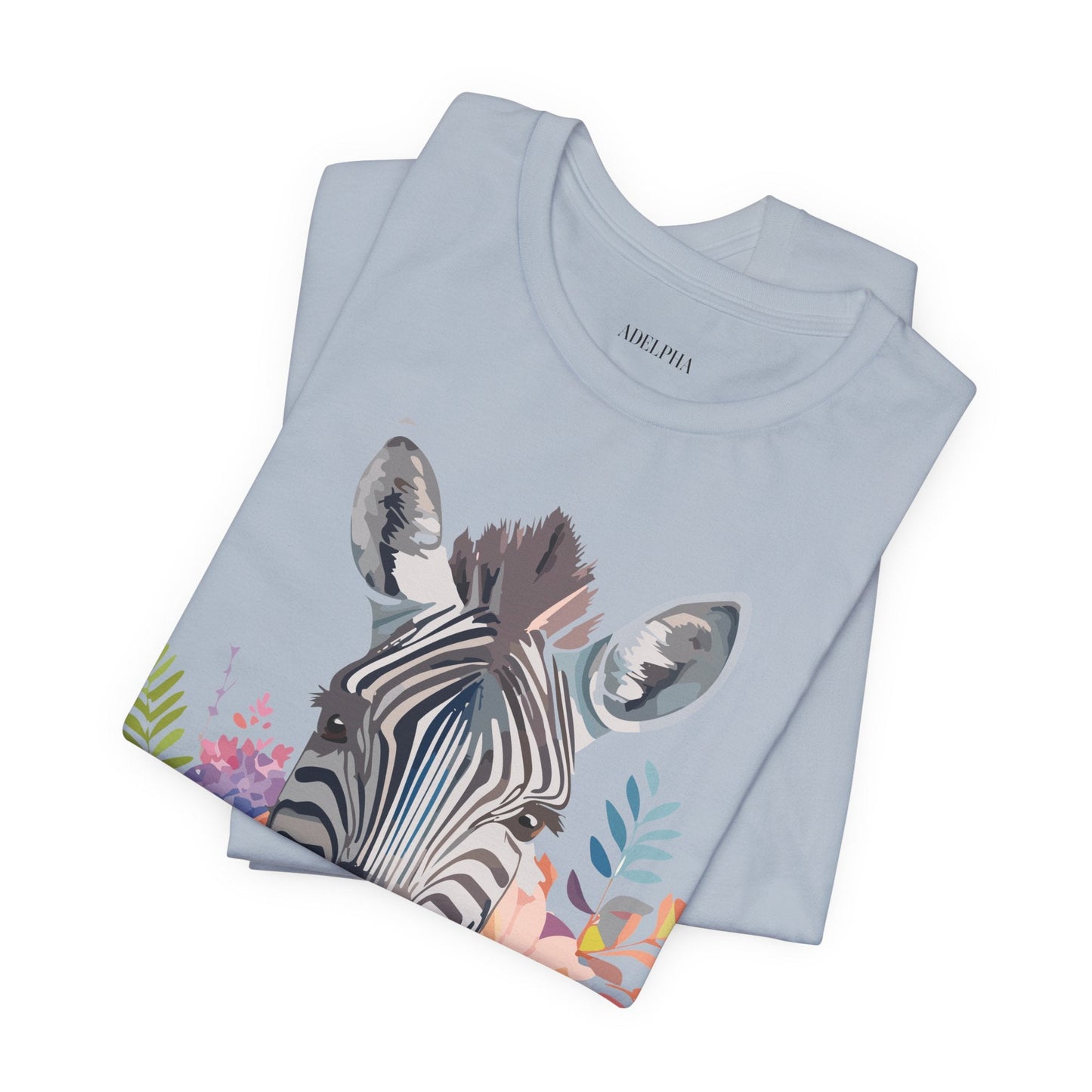 Adelpha Vintage Inspired Graphic Tee Unisex Jersey Short Sleeve Zebra Art Shirt Collection