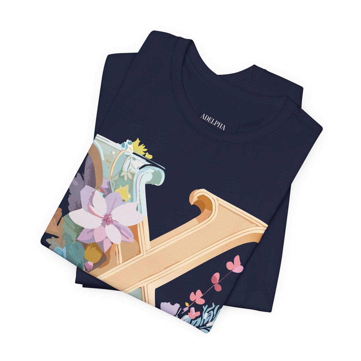 Letter X Shirt Graphic Tee Unisex Vintage Inspired Artwork By Adelpha Premium Comfort