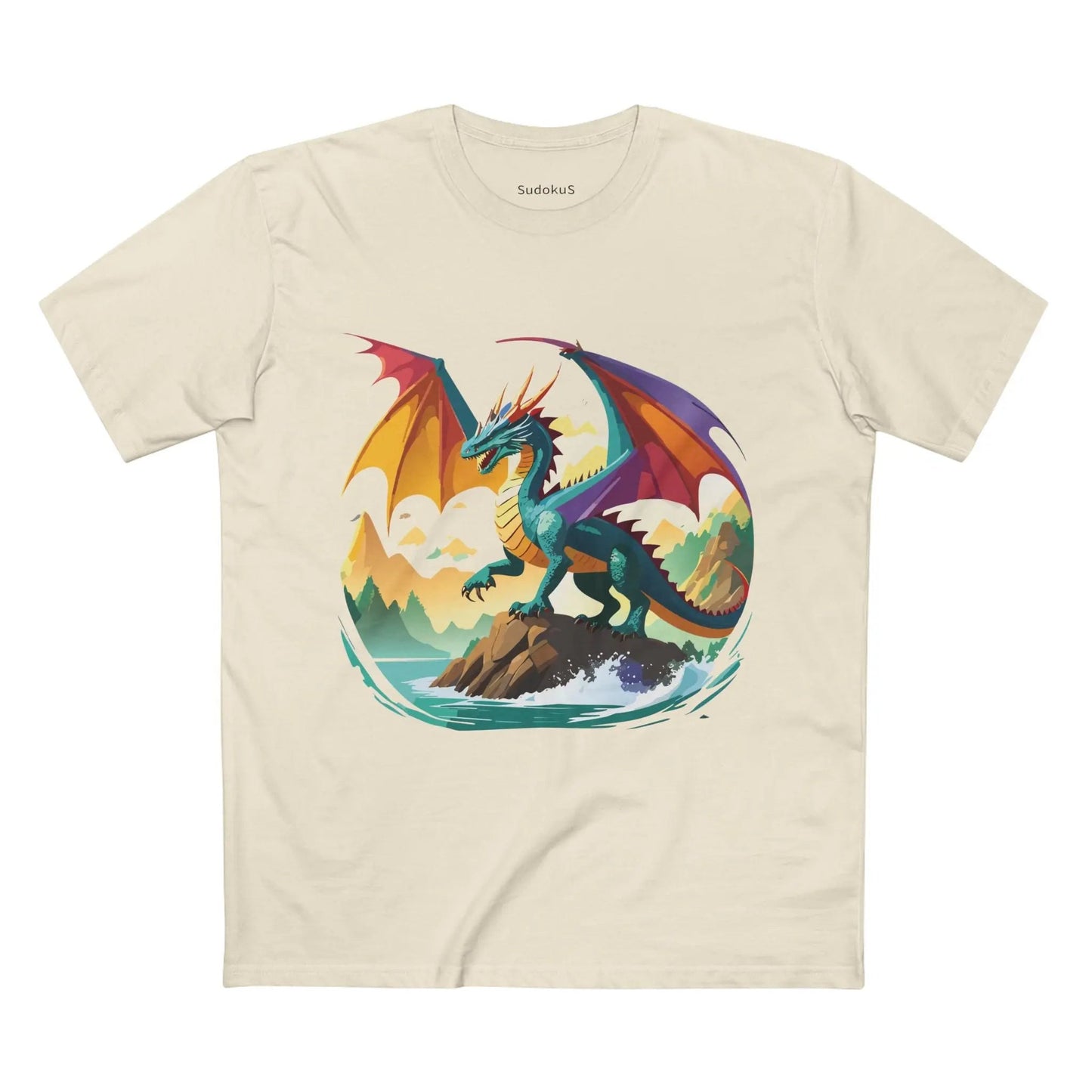 Dragon Graphic Unisex 100 Cotton Staple Tee 25