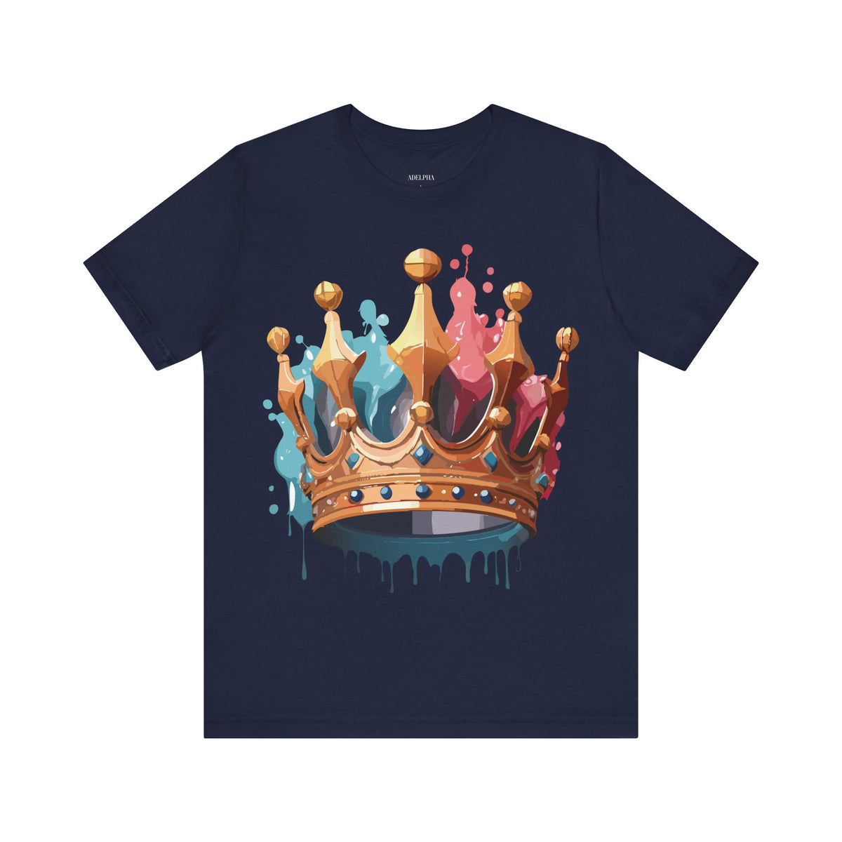 Crown Graphic Unisex Cotton Bella+Canvas Tee with Art Design m13