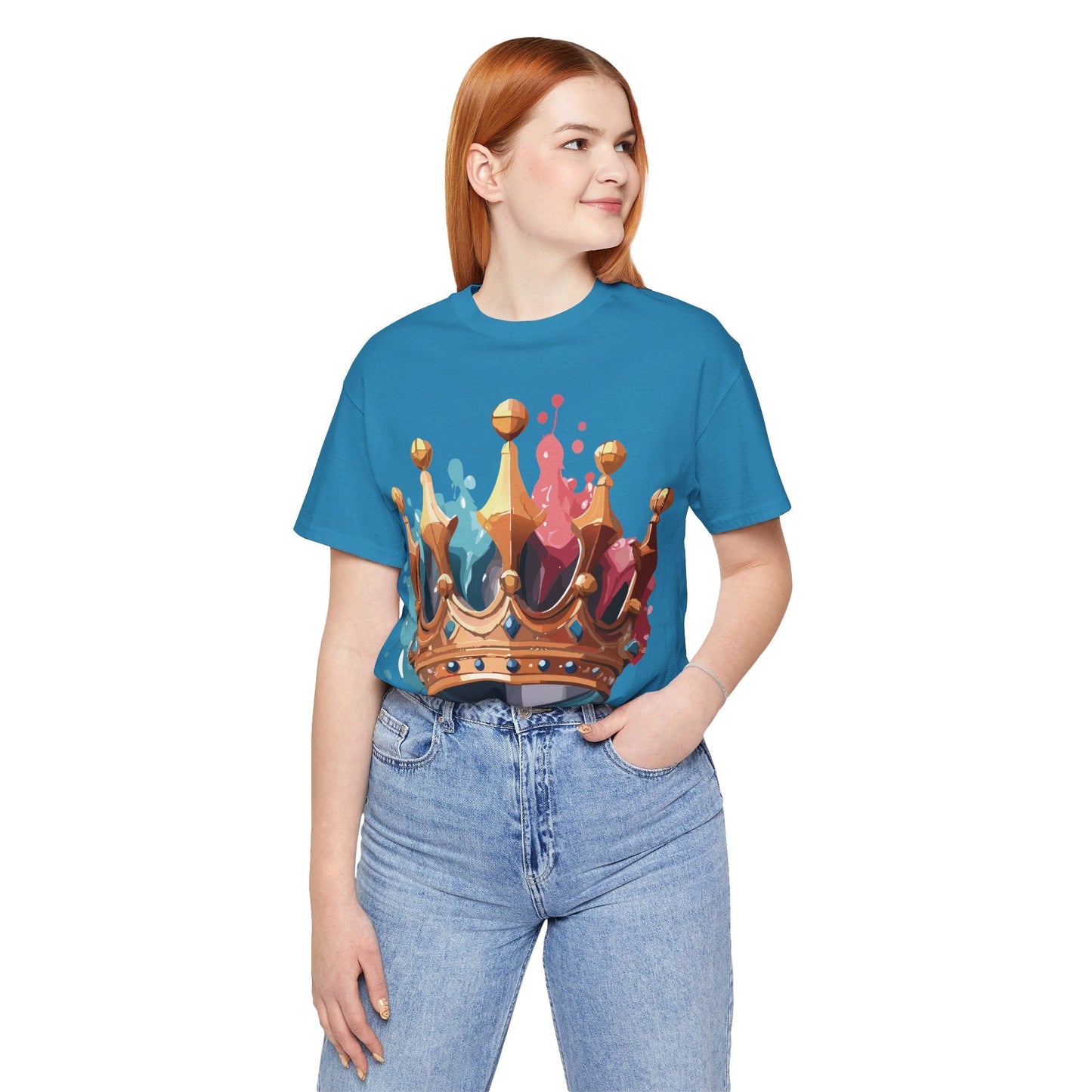 Adelpha Graphic Tee Crown Shirt Unisex Vintage Artwork Premium Casual Everyday Wear T Shirt