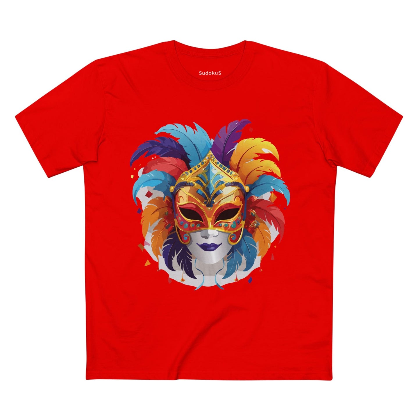 Mask Graphic Unisex 100 Cotton Staple Tee 11