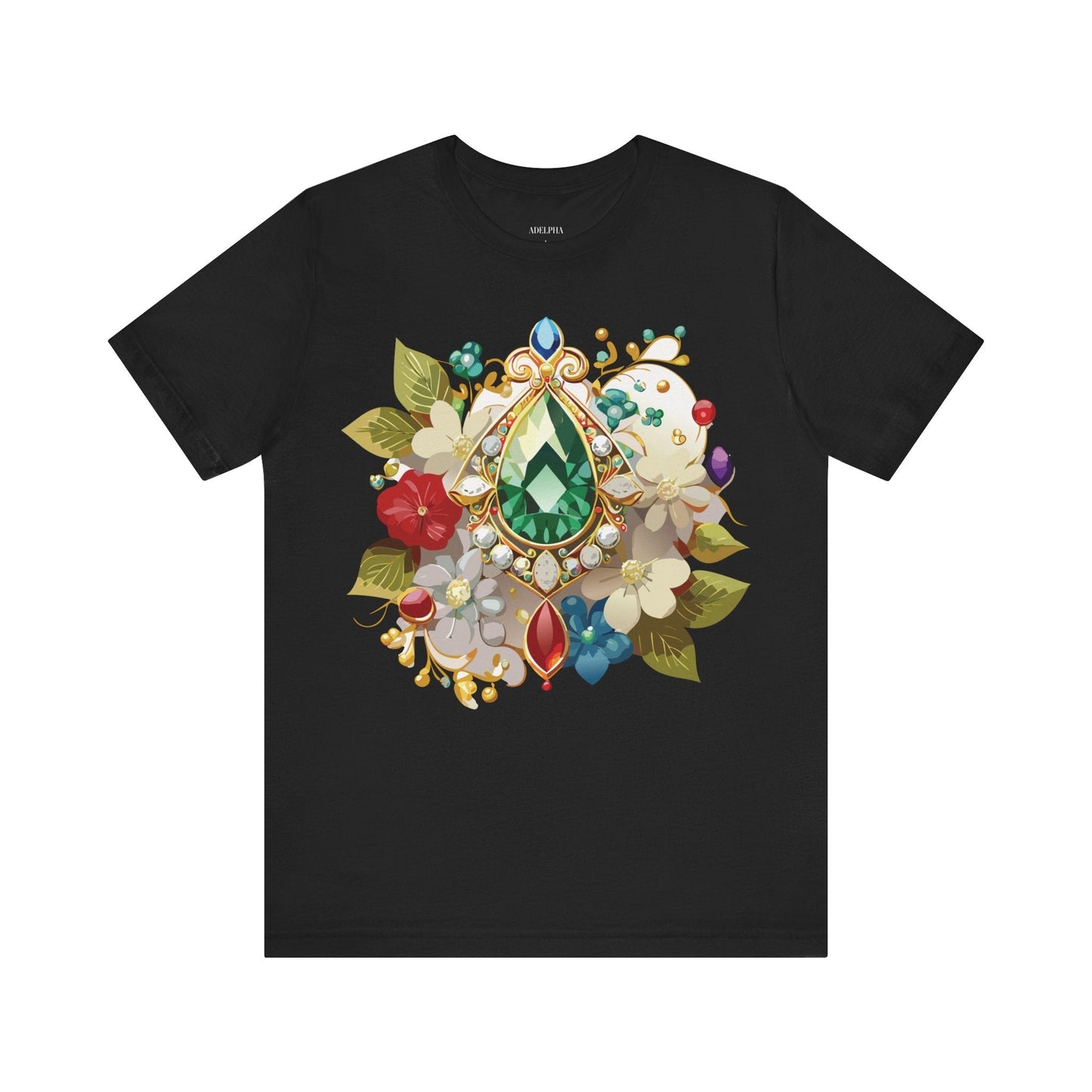Jewelry Graphic Unisex 100 Cotton Vintage Treasure Art T-Shirt 45