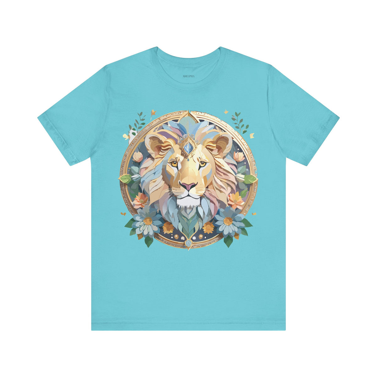 Medallion Graphic Unisex Cotton Bella+Canvas Tee with Art Design d34