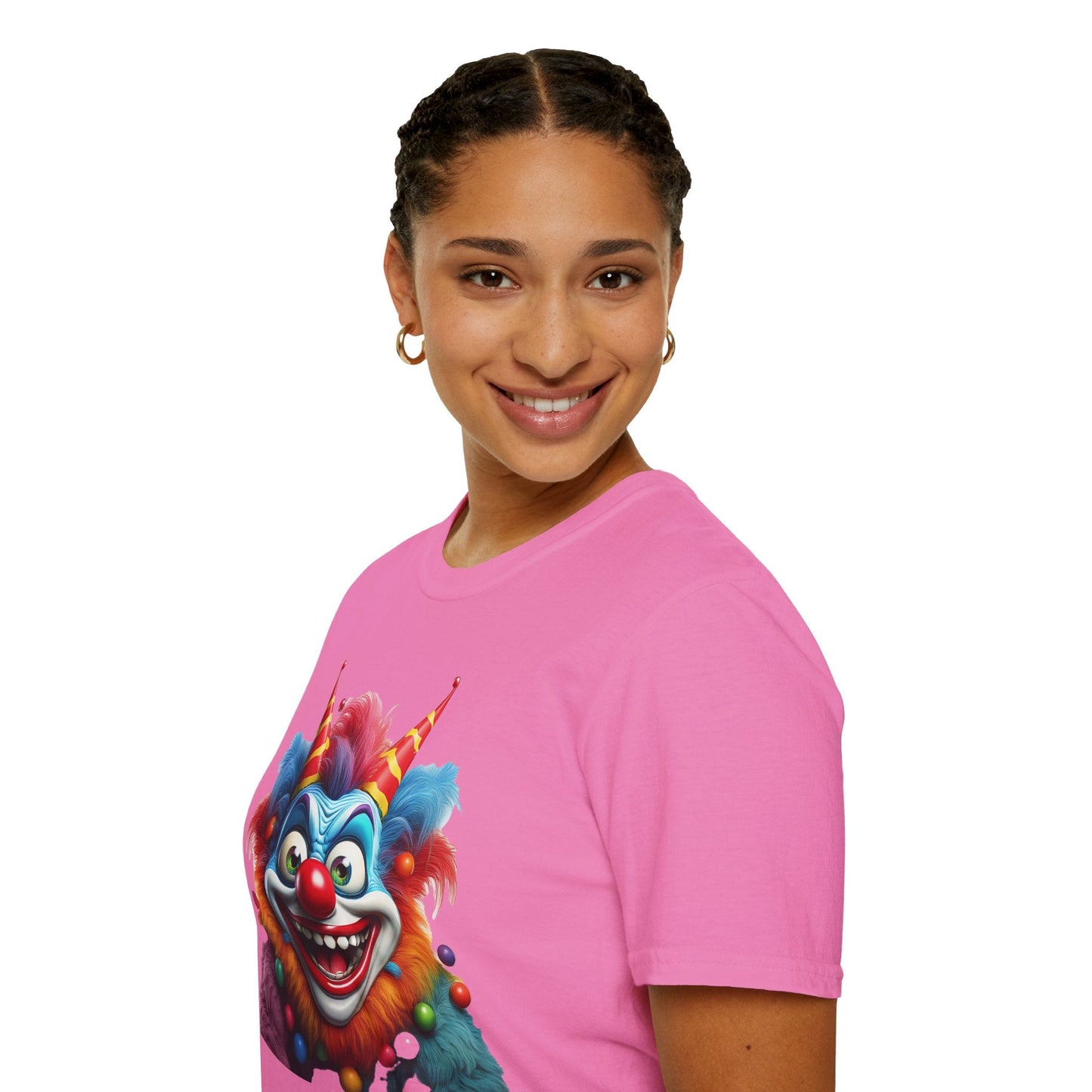Clown Shirt For Men And Women Funny Circus Tee Scary Man Shirt Unisex Softstyle Tee