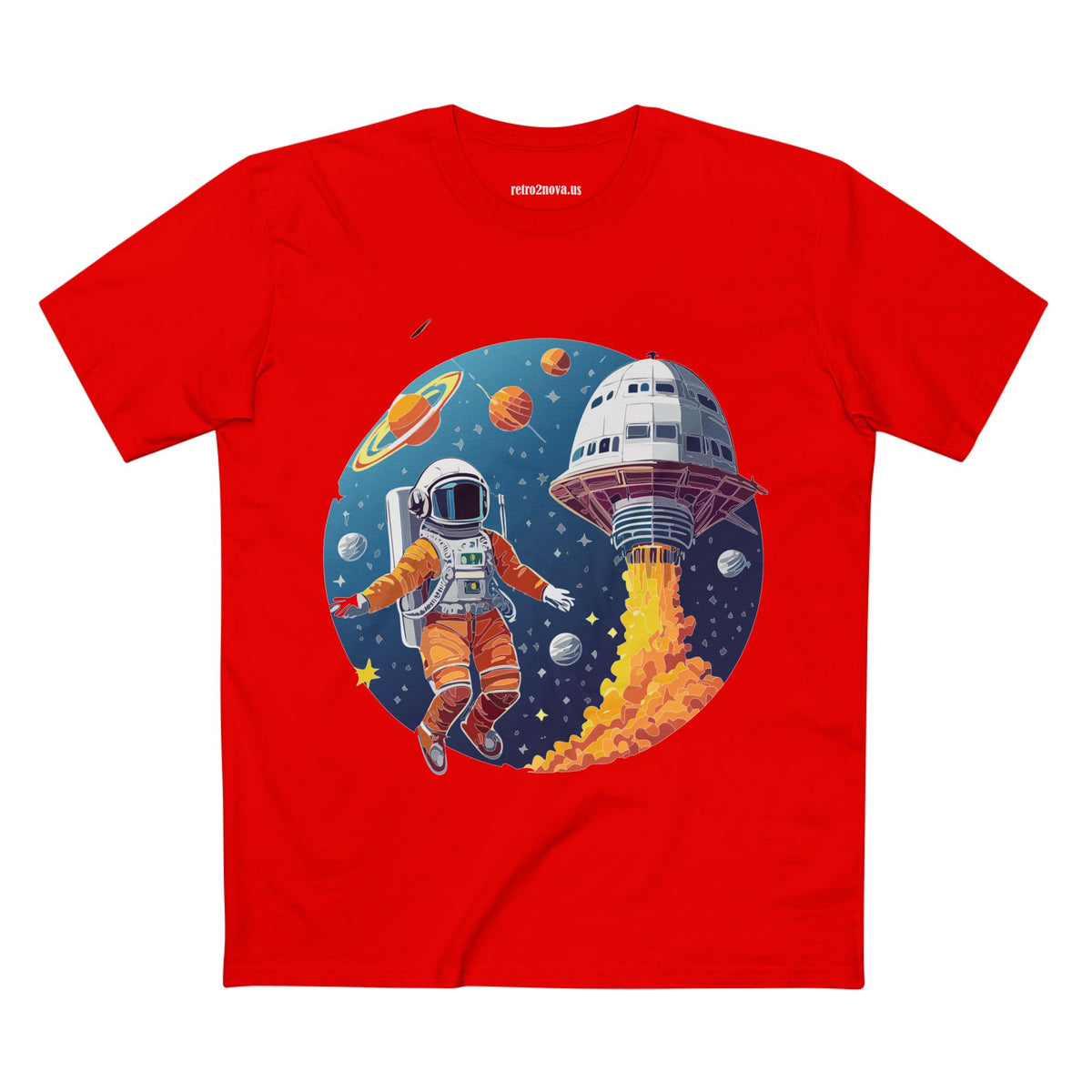 Cosmos Astronaut Graphic Tee Staple Unisex 100 Cotton Tee Shirt - CS-19