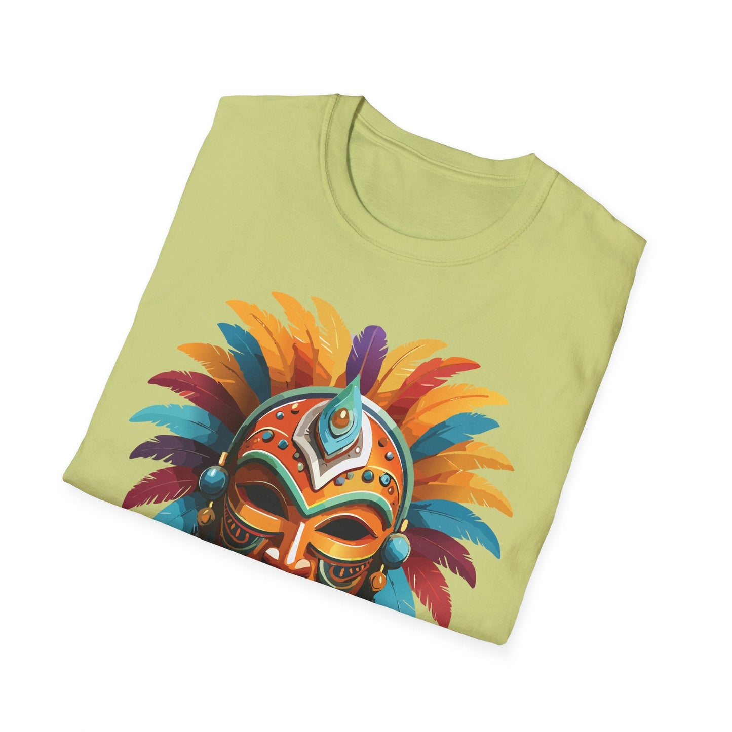 Mask Tee Shirt Unisex Softstyle 100 Percent Ring Spun Cotton Masquerade Tees For Comfort