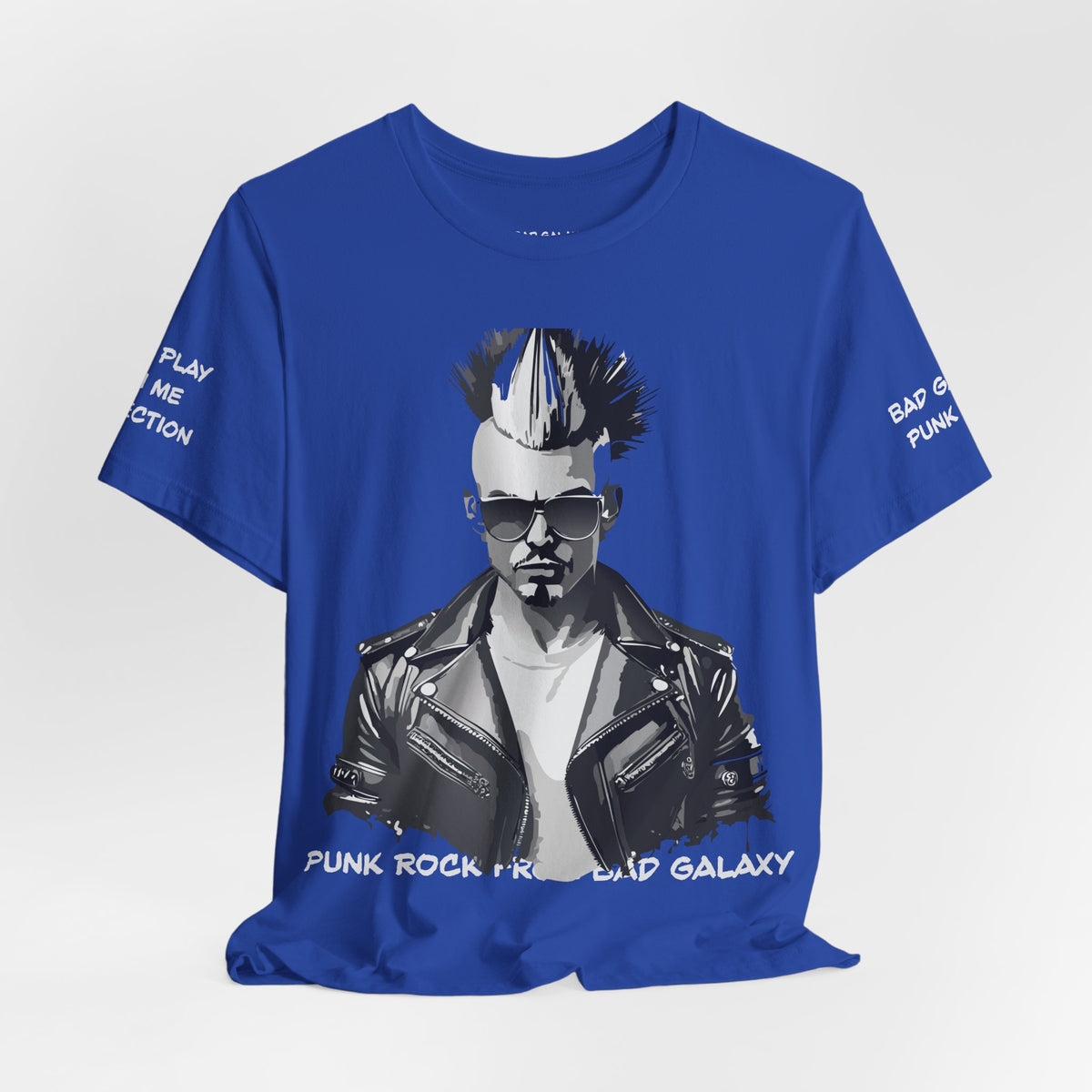 Punk Rock Graphic Unisex Cotton Bella+Canvas Tee with Art Design b39