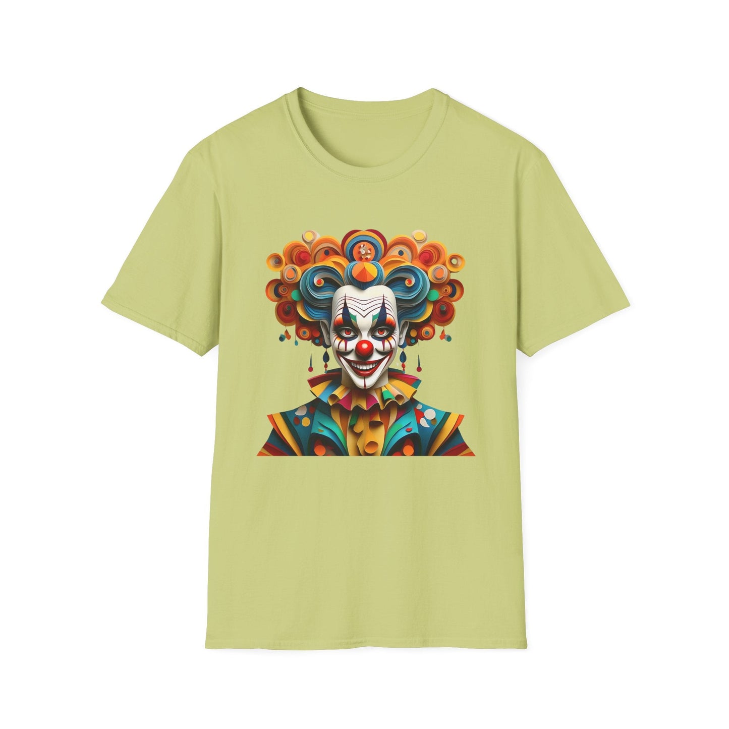 Unisex Clown T Shirt Funny Man Circus Shirt Softstyle Gildan 64000 Short Sleeve Tee