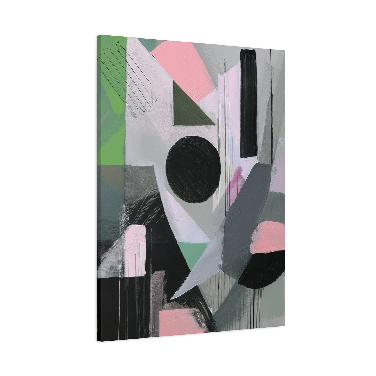 Abstract Geometric Painting Print Canvas 20x24,20x30,24x30 24x32,24x36,30x40 32x48,36x48,40x60 Pine-Wood Inner Frame ABS-40